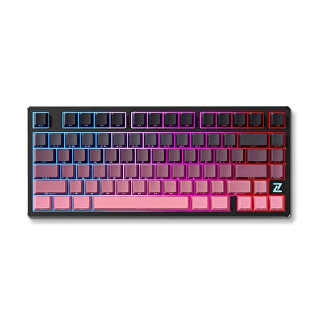 MCHOSE Z75S %75 RGB Kablosuz Hotswap Siyah – Pembe Mekanik Gaming Klavye (MC-Z75S-9)