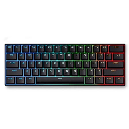 MCHOSE Ace 60 Pro Black %60 Hall Effect Ice Blue Manyetik Switch RGB Hotswap Mekanik Gaming Klavye (Ace60-3A)