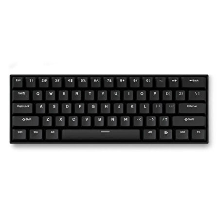 MCHOSE Ace 60 Pro Black %60 Hall Effect Ice Blue Manyetik Switch RGB Hotswap Mekanik Gaming Klavye (Ace60-3A)