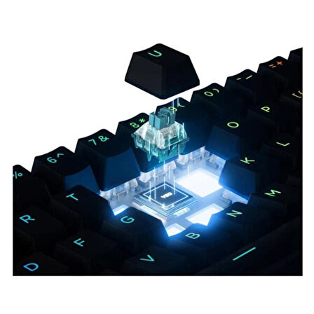 MCHOSE Ace 60 Pro Black %60 Hall Effect Ice Blue Manyetik Switch RGB Hotswap Mekanik Gaming Klavye (Ace60-3A)