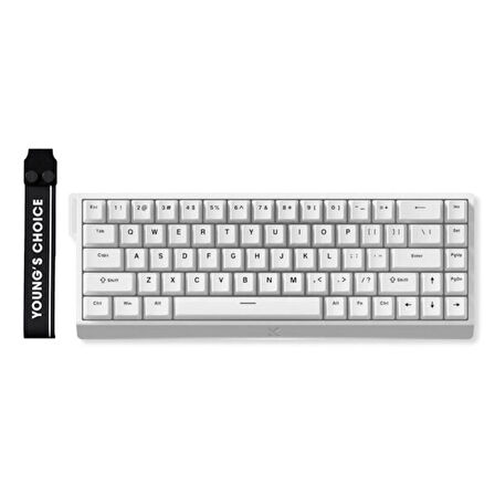 MCHOSE Ace68 E-sport White %65 Hall Effect Uranus Manyetik Switch RGB Hotswap Mekanik Gaming Klavye (MC-Ace68-14)