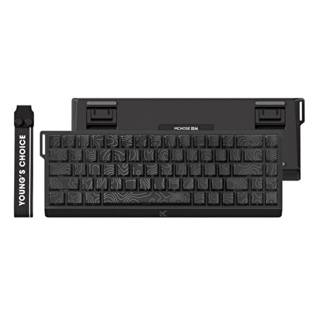 MCHOSE Ace68 E-sport Black Topographic %65 Hall Effect Uranus Manyetik Switch eSports RGB Hotswap Mekanik Gaming Klavye (MC-Ace68-20)