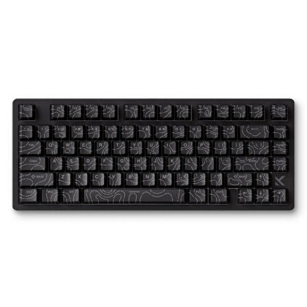 MCHOSE Jet 75 E-sport Black Topographic %75 Hall Effect Kailh Magnetic God Manyetik Switch RGB Hotswap Mekanik Gaming Klavye (MC-Jet75-10)