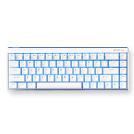 MCHOSE Ace68 Air Snow White %65 Hall Effect Kailh Magnetic God Manyetik Switch RGB Hotswap Mekanik Gaming Klavye (MC-Ace68Air-7)