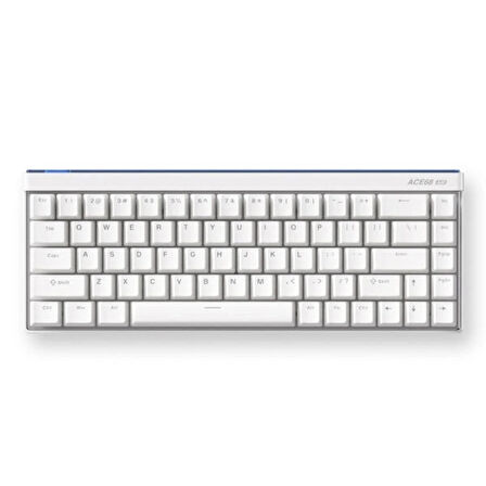 MCHOSE Ace68 Air Snow White %65 Hall Effect Kailh Magnetic God Manyetik Switch RGB Hotswap Mekanik Gaming Klavye (MC-Ace68Air-7)