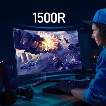 Koorui 32E6QC 31.5" 1 ms 2K Curved 170 Hz Oyuncu Monitörü Teşhir