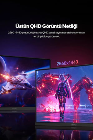 Koorui 27" G2721E 320Hz 1ms IPS QHD 2K Pivot Gaming Monitör