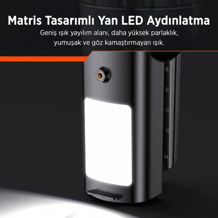 Philips SFL3101S 10W 1000 Lümen Çift Aydınlatmalı 4 Modlu Tripod Uyumlu Omuz Askılı Projektör LED El Feneri