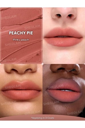 Sheglam Bounce Putty Pocket Lip Pot Mat Ruj - Peachy Pie