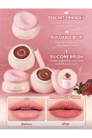 Sheglam Bounce Putty Pocket Lip Pot Mat Ruj -Allık (Tangelo Twist)