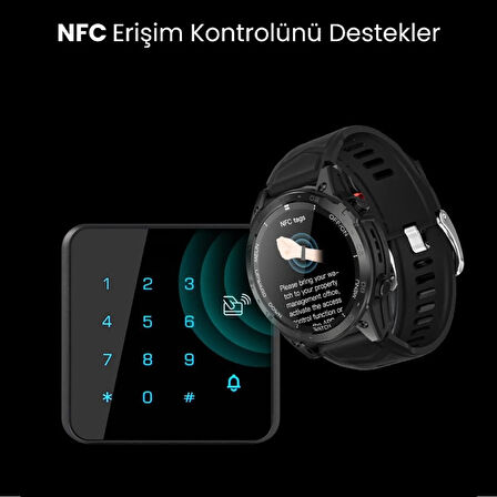 JHY Smart Watch 13 Pro Black Akıllı Saat