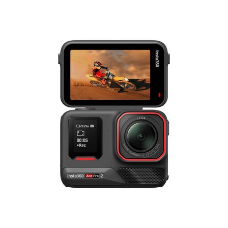 Ace Pro 2 Xplorer Bundle 8K Aksiyon Kamera Siyah / Gümüş Deklanşör Düğmeli Tutma Aparatlı Set