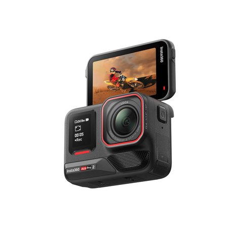 Ace Pro 2 Xplorer Bundle 8K Aksiyon Kamera Siyah / Gümüş Deklanşör Düğmeli Tutma Aparatlı Set