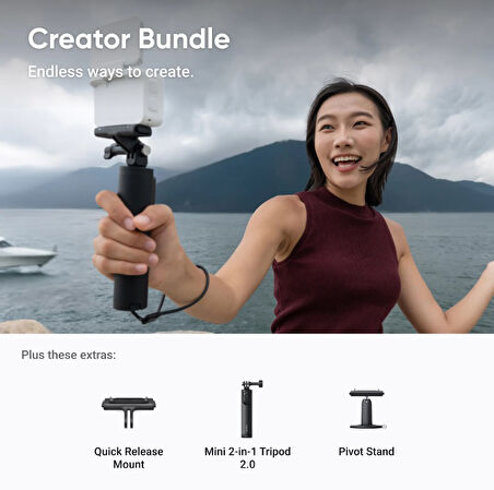 Insta360 GO Ultra Creator Bundle (Beyaz)
