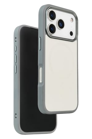 URR Apple iPhone 17 Pro Max IRIS Matte Pure Glass Magsafe Kapak - Titan Gri