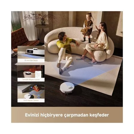 P50 Pro Ultra, 19000Pa Güçlü Emiş, Hepsi Bir Arada Temizlik, 75℃ Paspas Yıkama & Kurutma