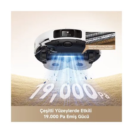 P50 Pro Ultra, 19000Pa Güçlü Emiş, Hepsi Bir Arada Temizlik, 75℃ Paspas Yıkama & Kurutma