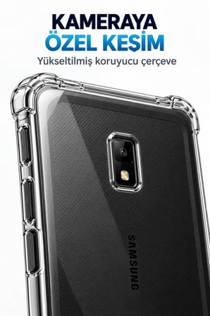 Samsung Galaxy Tab Active3 8 İnç SM-T577 Şeffaf Antişok Tablet Kılıfı – Darbe Emici Köşe Korumalı Esnek Kılıf