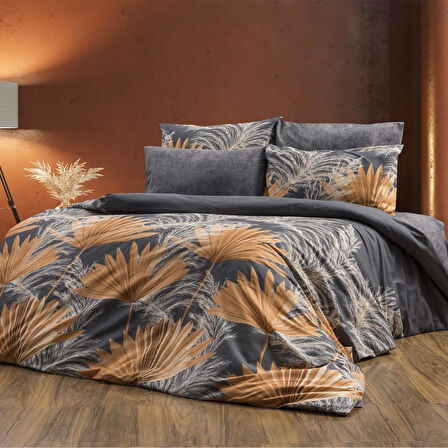 Keep London Home Series Natural Cotton(Doğal Pamuk) Tek Kişilik Nevresim Takımı-Yelpaze