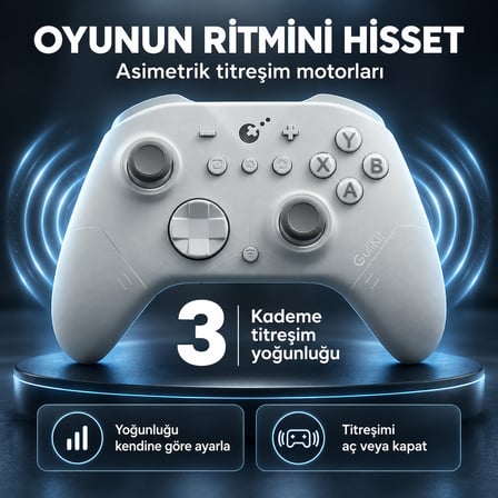 GuliKit ES Gray Hall Effect Trigger Hall Effect Joystick Bluetooth E-Sports Gamepad