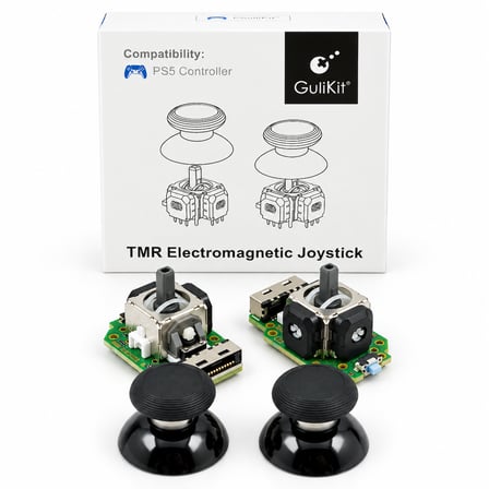 GuliKit NS55 TMR Elektromanyetik Joystick Modülü PS5 DualSense Edge Uyumlu | Drift Önleyici Analog Stick