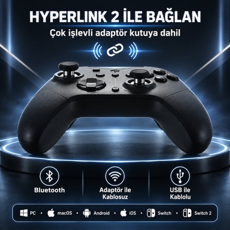 GuliKit ES MAX Smart Triggers TMR Joystick Kablosuz Gamepad