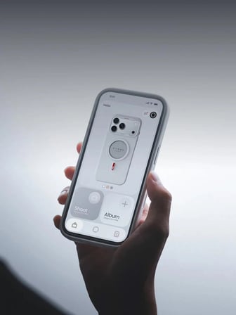 XTREM MagSafe E-Ink Ekranlı Akıllı Telefon Kılıfı İphone 17 Pro ve 18 Pro Uyumlu - Siyah