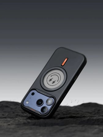XTREM MagSafe E-Ink Ekranlı Akıllı Telefon Kılıfı İphone 17 Pro ve 18 Pro Uyumlu - Siyah