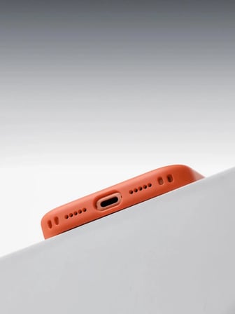 XTREM MagSafe E-Ink Ekranlı Akıllı Telefon Kılıfı İphone 17 Pro Max ve 18 Pro Max Uyumlu - Turuncu
