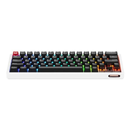 Scyrox Xpunk 63 Beyaz %60 Gateron Jade Gaming Manyetik Switch 8K Hz Hall Effect RGB İngilizce Mekanik Gaming Klavye