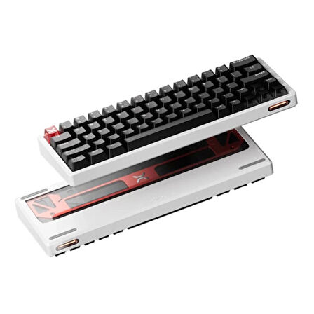 Scyrox Xpunk 63 Beyaz %60 Gateron Jade Gaming Manyetik Switch 8K Hz Hall Effect RGB İngilizce Mekanik Gaming Klavye