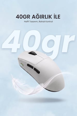Scyrox V8S Kablosuz 400mAh 40Gr 50.000DPI 8K Profesyonel Gaming Oyuncu Mouse