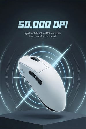 Scyrox V8S Kablosuz 400mAh 40Gr 50.000DPI 8K Profesyonel Gaming Oyuncu Mouse