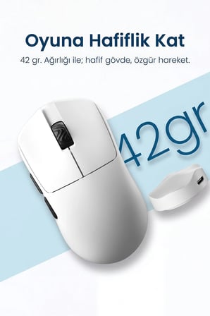 Scyrox V6S Kablosuz 400mAh 42Gr 50.000DPI 8K Profesyonel Gaming Oyuncu Mouse