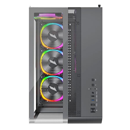 ONTECH - 1st Player Rt7 Siyah Dıgıtal 850w 80+ Gold Full Modüler 4x12cm Argb 3 Taraflı Temperli Cam Usb 3.0 - Type C Atx Kasa