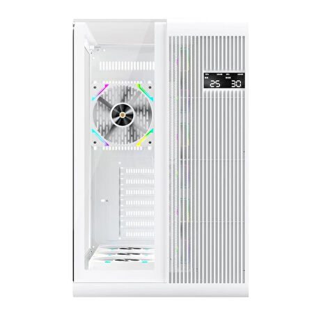 1st Player Rt7 Beyaz Dıgıtal 850w 80+ Gold Full Modüler 4x12cm Argb 3 Taraflı Temperli Cam Usb 3.0 - Type C Atx Kasa