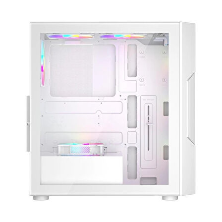 1st Player Trılobıte T7 Beyaz 650w 80+ Argb 4x12cm Fan Temperli Cam Mesh Usb 3.0 Atx Kasa