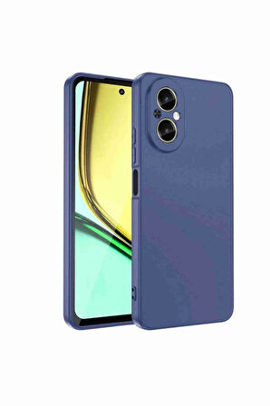 Fuchsia Realme 12 Lite Uyumlu Yumuşak Silikon Telefon Kılıfı