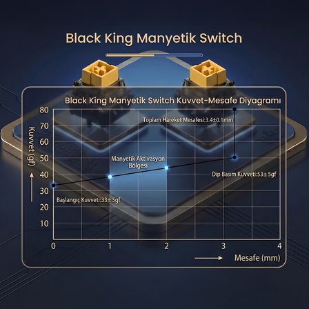 Aula Leobog Black King Manyetik Switch 20 Adet