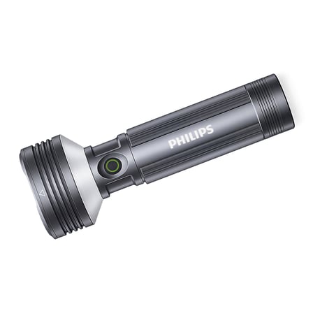 Philips SFL6253 3000 Lümen 50W LED El Feneri Metal Gövdeli 9 Modlu Çıkarılabilir Pilli Şarj Edilebilir Çift Açılı Flashlight