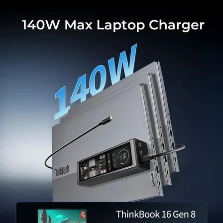 LENOVO ThinkPlus 20.000mAh 140W Taşınabilir Powerbank Siyah QX51S12147