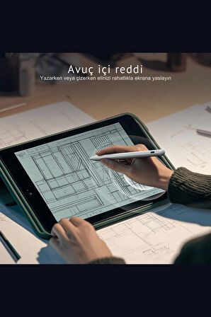 iPad Uyumlu Avuç içi Reddeden Eğim Hassasiyetli Manyetik Yapışan Dokunmatik Yazım ve Çizim Kalem