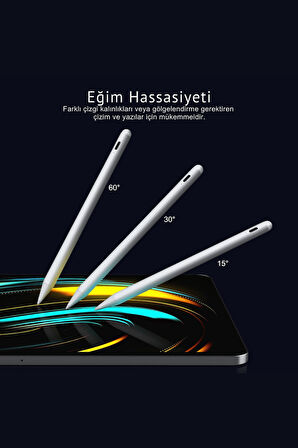 iPad Uyumlu Avuç içi Reddeden Eğim Hassasiyetli Manyetik Yapışan Dokunmatik Yazım ve Çizim Kalem