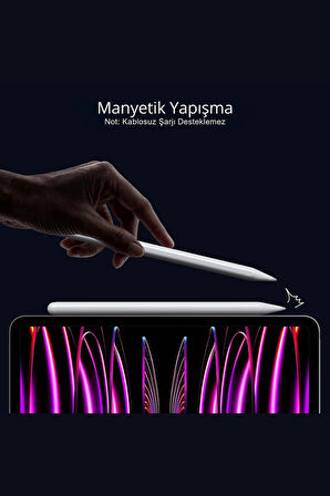 iPad Uyumlu Avuç içi Reddeden Eğim Hassasiyetli Manyetik Yapışan Dokunmatik Yazım ve Çizim Kalem
