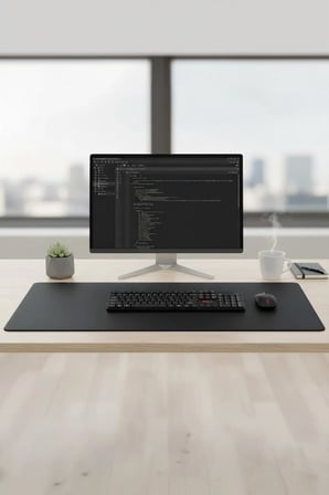 Gaming Oyuncu Klavye Fare Altlığı Kaymaz Taban Mouse Pad BK 350*700MM Siyah