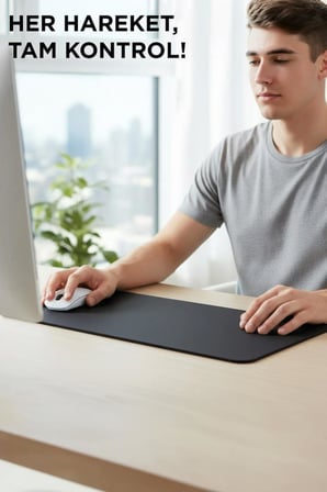 Gaming Oyuncu Klavye Fare Altlığı Kaymaz Taban Mouse Pad BK 300*800MM Siyah