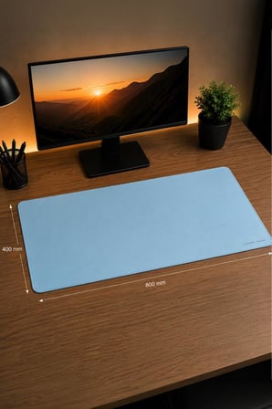 Gaming Oyuncu Klavye Fare Altlığı Kaymaz Taban Büyük Mouse Pad PU BL 800*400MM Mavi
