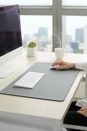 Gaming Oyuncu Klavye Fare Altlığı Kaymaz Taban Büyük Mouse Pad PU GR 1200*600MM Gri