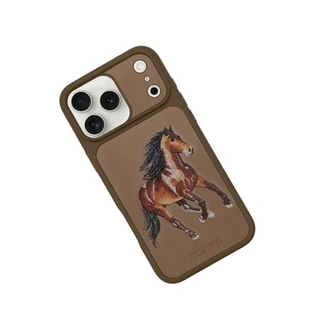 Santa Barbara Polo Racquet Club  iPhone 17 Pro Max Kılıf 3Boyutlu PU Deri Boris İçi Süet Kapak