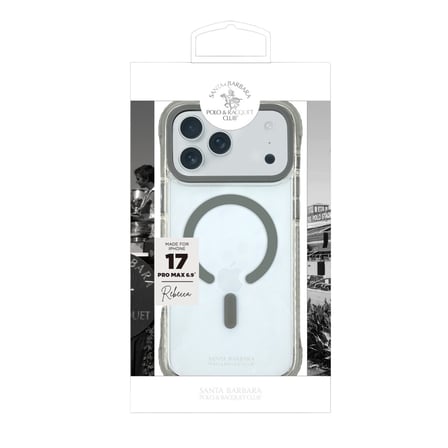 Santa Barbara Polo Racquet Club  iPhone 17 Pro Max  için Kılıf Magsafe Şarj Destekleyen Kenar Korumalı Şeffaf Rebecca Kapak